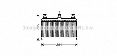 AVA QUALITY COOLING bwa6341 -  Теплообменник, отопление салона